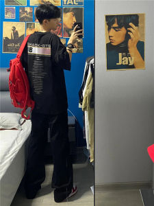 Áo Thun Nam Tay Ngắn Cotton 100% Dáng Rộng in Chữ Phong Cách Mỹ Mùa Hè Thời Trang Thường Ngày Chống Khuẩn