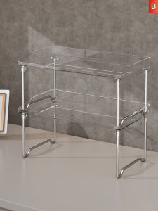 Multi-level Desktop Organizer Acrylic Shelving