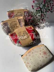 Promo: Isi 50 Pcs Souvenir Dompet Batik 11x8cm Free Kartu Ucapan Sovenir Unik Murah Bermanfaat