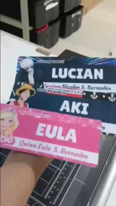 PVC NAME TAG WITH FREE LACE