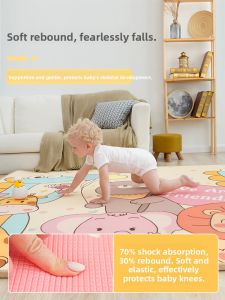 MONLEYTA | Thick No Formaldehyde Safe Foldable Interlocking Baby Crawling Mat