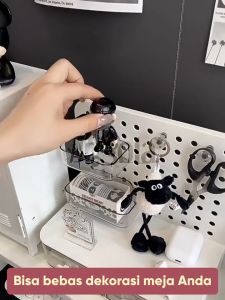 Angola Rak Meja Serbaguna Dengan Pegboard C37 Rak Alat Tulis / Aksesoris / Desk Organizer