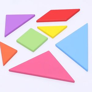 12CM*12CM childrens intellectual development tangram childrens educational toys tangram early education jigsaw puzzle toy