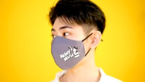 Original Disney x Caely Reusable Face Mask 3 Layer Organic Cotton Washable Face Mask Mickey Minnie Disney Princess Kids Adults Breathable Comfortable