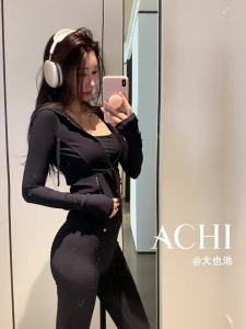 Slim Fit Asymmetric Zip Hooded Workout Jacket
