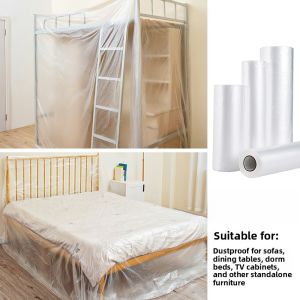 Disposable Plastic Furniture Cover Dustproofing Film for Home Renovation Sofa Bed Covering Cloth Wardrobe Protection