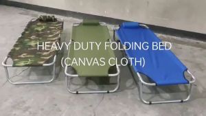 FOLDING BED NYLON HEAVY DUTY ROUND TUBE GOLDEN DEER