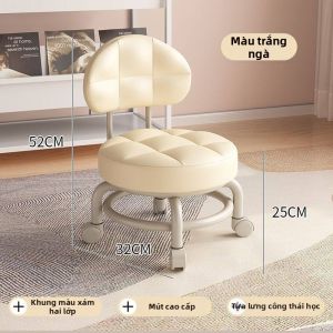 PH | Ghế Lăn Omni-chiều Có Đệm Lưng Yên Tĩnh