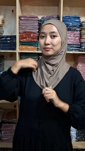 hijab instan daily tali sport jersey premium