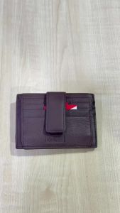 Kickers Genuine Leather Slide Button Card Holder Small Purse 1KIC 88405 | 87190 | 88132