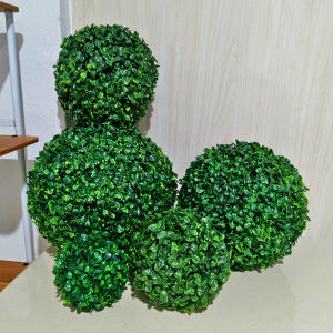 Tanaman Hias Daun Bulat Artificial Gantung Grass Ball Decoration Hiasan Ruangan Outdoor Indoor PBP92