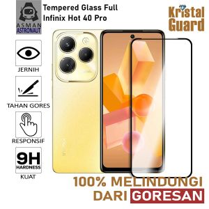 Tempered Glass Full Kaca Untuk Infinix Hot 40 Pro | Pelindung Layar KristalGuard