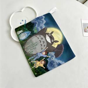 Khăn Lau Tay Bằng Vải Cotton Polyester Hoạt Hình T-Totoro Có Thể Tái Sử Dụng Chống Mài Mòn Khăn Treo Nhà Bếp Dùng Cho Bồn Rửa Chén Gia Đình