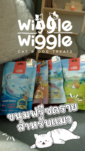 Wiggle Wiggle ฟรีซดราย Freeze Dried Cat ขนมแมว มีเลขทะเบียนอาหารสัตว์ปลอดภัย100% ผลิตจากวัตถุดิบระดับ Human Grade ขนาด40กรัม