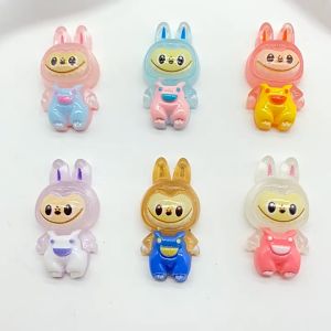 Resin Clay Bening Transparan Labubu Mote Manik Manik Hiasan Aksesoris