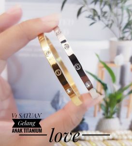 Gelang Bangle Titanium Anak Satuan 0627aab