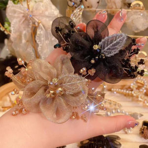 Phụ Nữ bầu trời đầy sao dây buộc tóc Thanh Lịch Ruột Lớn Hairband Phụ Nữ Cao Cấp cài đầu bông hoa Phụ Kiện