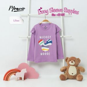 Kaos Anak Perempuan Remaja Tanggung Lengan Panjang Momvie 7-14th