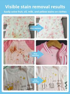 MONLEYTA | Baby Special New Explosive Salt Laundry Detergent White Clothes Bleach Stain Remover Milk Stain Removal Yellowing Removal