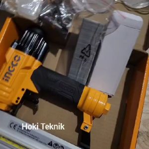 Mesin Paku Tembak F50 Air Nailer 2in1 Stapler U Staples Lurus Ingco Flat Head Nailer Alat Konstruksi Serbaguna - Lazada