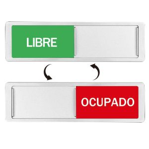 Do Not Disturb Door Sign Privacy Meeting Room Status Occupied Vacant Sign Magnet Slider Multiple Language for Office Home Hotel