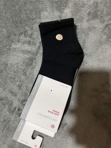 (3 Pairs) Embroidered LULULEM Socks Mid Cut Premium Quality