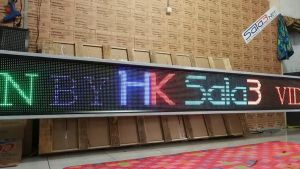 Running Text RGB Full Colour 40x800Cm Wifi Plus Lan Outdoor Videotron