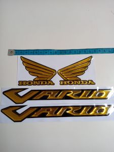 STIKER EMBLEM HONDA VARIO SET TIMBUL KUALITAS TERBAIK