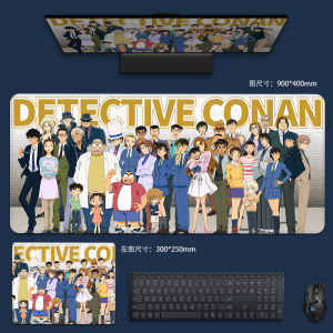 Mouse Pad Oversized Detective Conan Computer Keyboard Pad Cartoon Office Mouse Pad Boys Only for E-Sports Table Mat