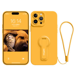 GGUU | Liquid Silicone Case with 16 Stand for iPhone 14 Pro Max and 15 Pro