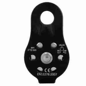 Pulley 26KN Aluminium Alloy Heavy Duty Single Swivel Rope Pulley Block for 12mm Rope Climbing Single Swivel Pulley Pulley Wheel