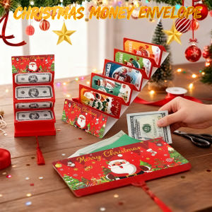 Christmas Money Envelope Christmas Envelope For Money Christmas Santa Envelope Money Box Angpao Compact And Handy For Cash Gifts Personalized Angpao Personalized Cash Envelope