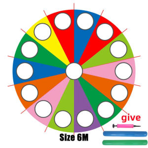 Meade | Rainbow Parachute Knock Gopher Multiplayer Interactive Hide Seek Outdoor Children Group Game Leisure Party Toy Gift Adults kids