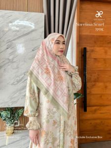 DYN - Sorelina Scarf DYN SIGNATURE Hijab Persegi Kerudung Segiempat Voal Premium Printing DYN CLOTHINGLINE