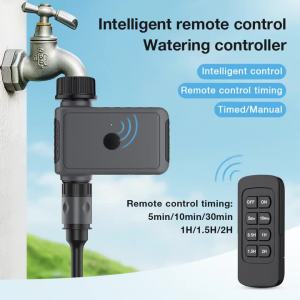 juan juan | Smart Remote Control Water Timer 1-Outlet Water Valve Intelligent Irrigation System Garden Sprinkler Watering Timer