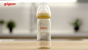 ORIGINAL 100% AUTHENTIC PIGEON SofTouch PPSU Wide Neck Bottle with Peristaltic Plus Nipple 240ml (3m+ M size Y-cut teat)