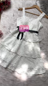 ✨ MyDu Sale | MÃ SỐ: 2143 ✨ ĐẦM REN HAI DÂY – BA TẦNG NỮ TÍNH THANH LỊCH