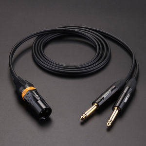 Choseal | XLR to Dual 6.35/6.5mm Audio Splitter Cable Stereo Sound Frequency Divider
