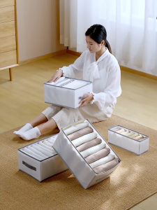 Wardrobe Organizer Clothes Organizer Foldable Storage Box Linen Jeans Shirts Pants Sweater Tudung Clothes Storage Box