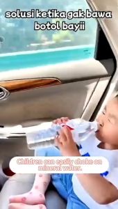 Lakuku - Sedotan Portable Travelling untuk anak minum dari botol kemasan universal
