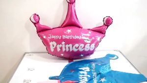 Balon Foil Mini Crown / Mahkota Prince / Princess Balon Foil Tema Mahkota Mini Dekorasi Ulang Tahun