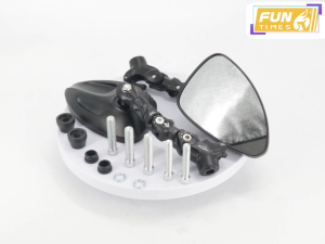 Premium Aluminum Alloy 360° Adjustable HD Clear Motorcycle Side Mirrors