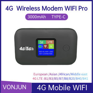 4G Mobile WIFI Router 150Mbps 4G LTE Wireless Router Portable Pocket MiFi Modem Mobile Wifi Hotspot with Sim Card Slot for Home