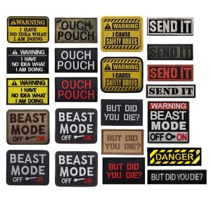 WARNING I Have NO Idea What I am DoingOuch PouchBut Did You Die Tactical Morale Emblem Fabric Applique Embroidered Patches