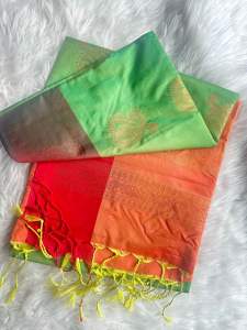 Kanchipuram semi Soft silk saree-readystock in Singapore