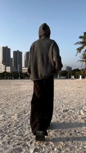 SINRANSINYA丨Người đàn ông của quần-lỏng dây kéo khóa bên chuông đáy đường phố cậu bé màu đen Quần Chino Instagram phong cách cổ điển quần