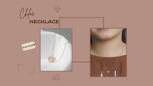 DAVINA Ladies Khloe Necklace Rose Gold Plated Sterling Silver 925 - Kalung Wanita Perak S925
