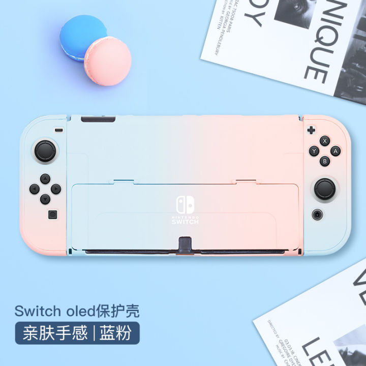 Hard น่ารัก Nintendo Switch Oled Case,ใหม่ Dockable สำหรับ Nintendo Switch V2 Skin Shell สำหรับ NS Switch Dock พร้อม Thumb Grip Cap