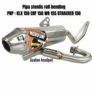 knalpot norifumi rocket 4 kompetisi terbaru pnp motor klx 150 dtracker 150 crf 150 wr 155 suara ngebas gahar full sistem
