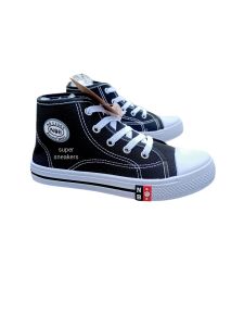 sepatu sekolah nb kanvas terbaru sepatu sekolah hitam putih mode pendek tali sd smp sma